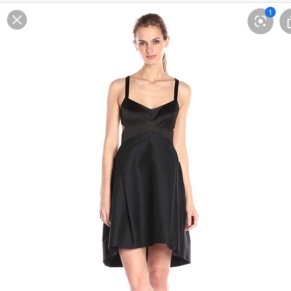 Halston Heritage sweetheart Cut Out Dress